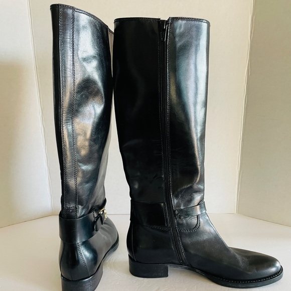 Luca Grossi Fatte a Mano, Knee Height Black Boots, Size 36.5 EU/6 US - Picture 5 of 11